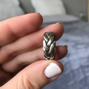Braided sterling silver ring (size 7)